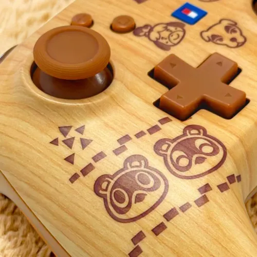 Pad Hori Wireless HORIPAD Turbo Animal Crossing Wood Brown do Nintendo Switch 2 Bezprzewodowy