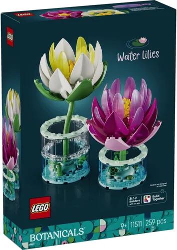 LEGO 11511 Botanicals: водяные лилии, набор кубиков 9+ цветы растения