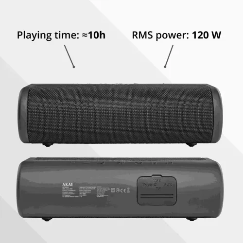 Głośnik Bluetooth AKAI ABTSW-90 60W Czarny