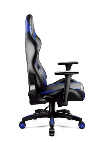 Fotel Diablo Chairs X-Horn 2.0 Normal Size Gamingowy do 160kg Skóra ECO Czarno-niebieski