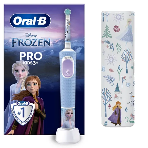 Электрическая зубная щетка Oral - B Pro Kids 3 + Frozen чехол небесно-голубой