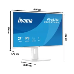 Monitor IIYAMA ProLite XB2797HSU-W1 27" 1920x1080px IPS 120Hz 1 ms [MPRT]
