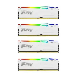 Pamięć RAM Kingston FURY Beast RGB DDR5 128GB (4 x 32GB) 5600 CL40 Biały