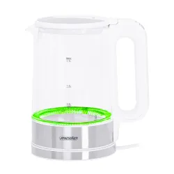 Czajnik elektryczny bezprzewodowy szklany MESKO MS 1301W 1,7 l
