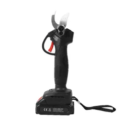 Ogrodowy sekator akumulatorowy elektryczny do gałęzi 2 akumulatory czarny