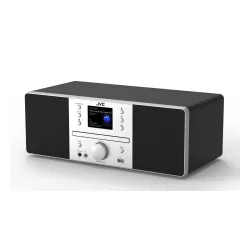 Wieża JVC RD-E874B 15W WI-Fi Bluetooth Radio FM, DAB Internetowe Czarno-srebrny