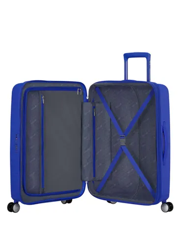 Средний чемодан Soundbox American Tourister-cobalt blue