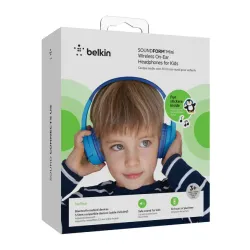 Słuchawki bezprzewodowe Belkin Soundform Mini dla dzieci Nauszne Bluetooth 5.3 Niebieski