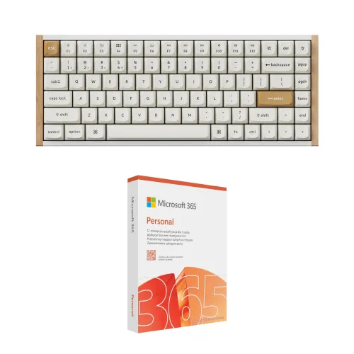 Klawiatura KEYCHRON K2 HE Wireless Magnetic Switch Special Edition Biały + Program MICROSOFT 365 Personal