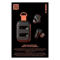 Słuchawki dokanałowe SKULLCANDY Dime 3 Czarny