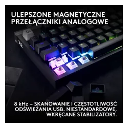 Klawiatura magnetyczna Logitech G Pro X2 TKL Rapid Czarny