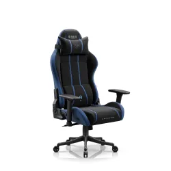 Fotel Diablo Chairs X-One 2.0 Small Night Blue Gamingowy do 90kg Tkanina Czarno-Niebieski