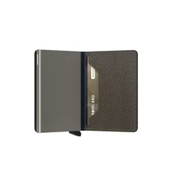 Küçük RFID Cüzdan Gizli Slimwallet Karbon-Karbon Haki