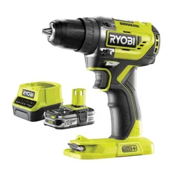 Wiertarko-wkrętarka RYOBI ONE+ R18DD5-0 + Akumulator RYOBI RC18120-125 2.5Ah 18V + Ładowarka