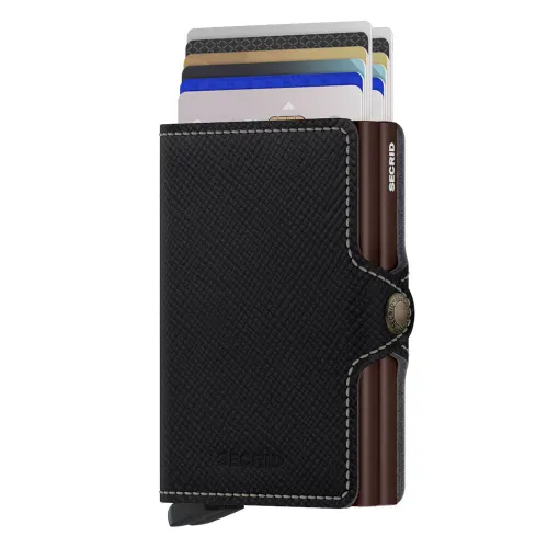 RFID Cep Cüzdanı Twinwallet Secrid Saffiano-brown