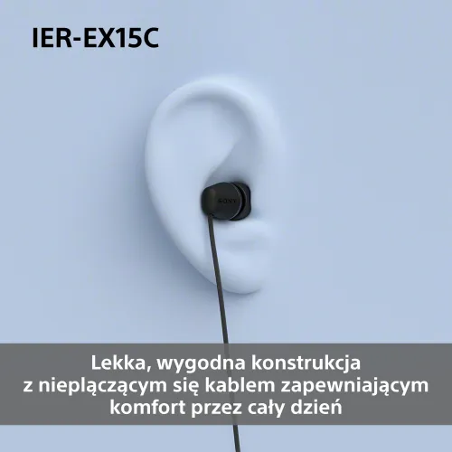Słuchawki przewodowe Sony IER-EX15C Dokanałowe USB-C Biały