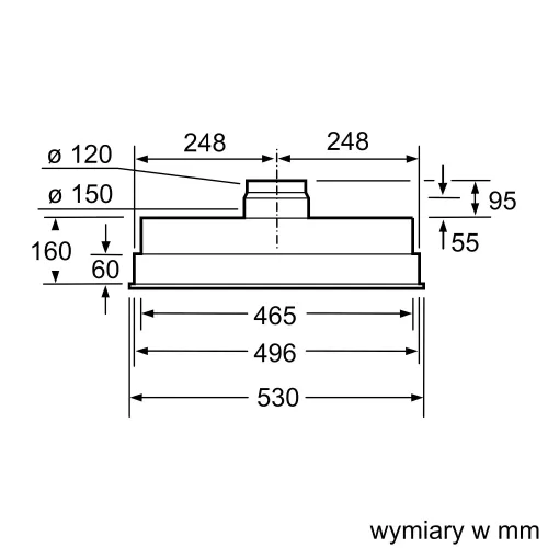 Okap Siemens LB55565 Srebrny