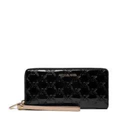 Большой женский кошелек MICHAEL Michael Kors Large logo Embossed 34h3gj6t9u Black