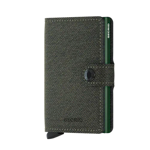 RFID Secrid Miniwallet Twist-green ile Cep Cüzdanı