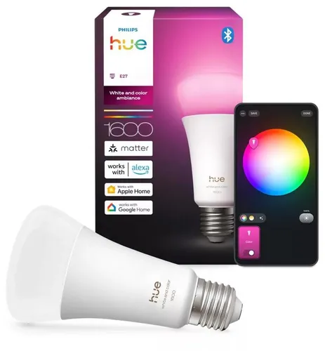 Inteligentna żarówka LED PHILIPS HUE 929003853601 11.8W E27 Bluetooth, Zigbee
