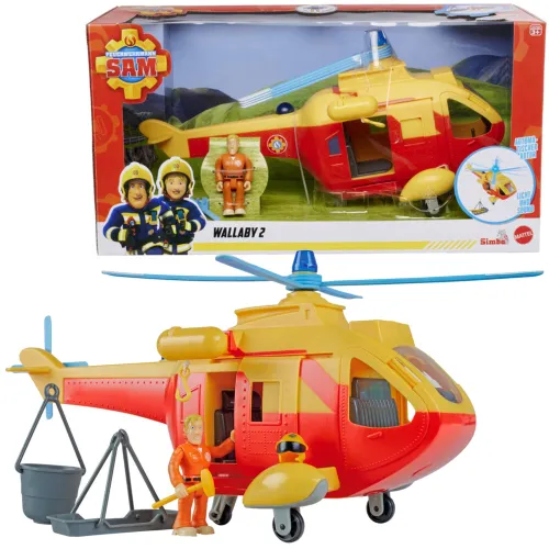 Helikopter SIMBA Strażak Sam Wallaby II + figurka