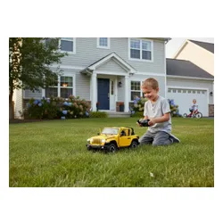 Zdalnie sterowany samochód COIL auto RC pilot duży JEEP Wrangler RS skala 1:14 żółty