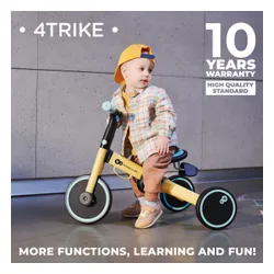 Rowerek biegowy trójkołowy Kinderkraft 4TRIKE silver grey