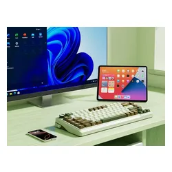 Klawiatura ROYAL KLUDGE L75 Palm Green Beige Switch