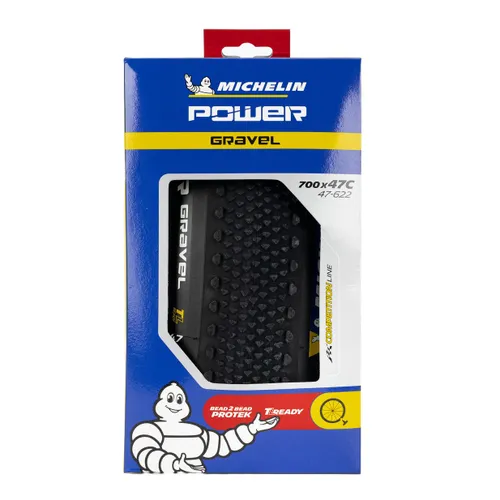 Opona rowerowa Michelin Power Gravel TS TLR Competition Line 700 x 47C black