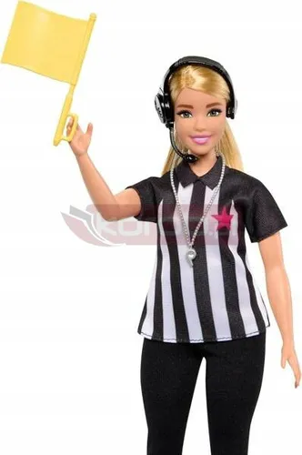 LALKA BARBIE ŚWIAT SPORTU ZESTAW 4 LALEK trenerka sędzia reporterka menedż HKT80