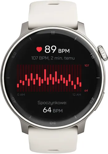 Smartwatch STELIO Activ AI GPS 46mm Srebrny