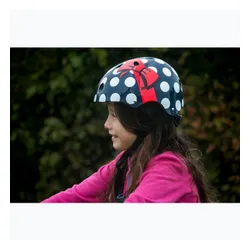 Kask rowerowy dziecięcy Hornit PolkaDot navy/white/red