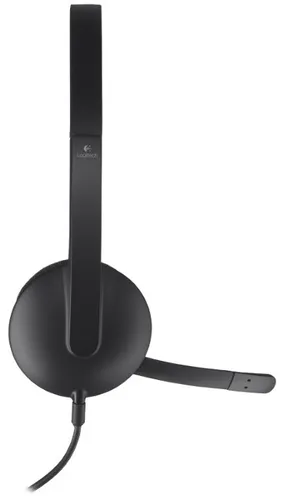 Słuchawki przewodowe z mikrofonem Logitech USB Headset H340 Nauszne Czarny