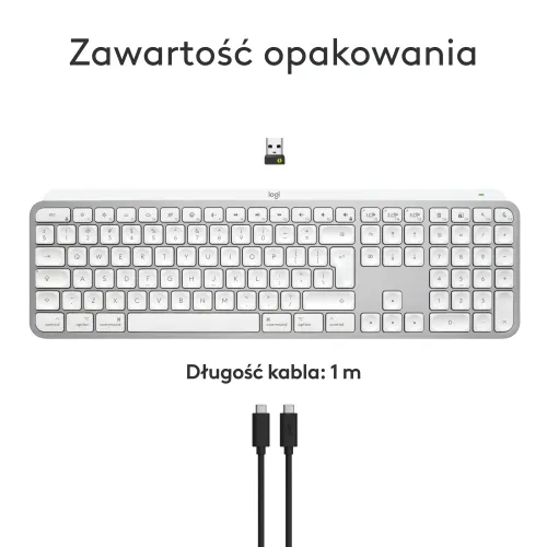 Klawiatura membranowa Logitech MX Keys S dla Mac Szary