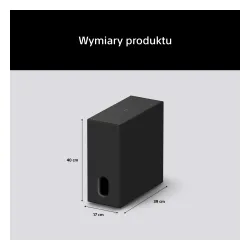 Subwoofer Sony BRAVIA Theatre Sub 8 SA-SW8 300W Aktywny Bezprzewodowy Czarny