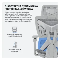 Fotel Anda Seat X-Air Pro XL Gamingowy do 120kg Tkanina Szary