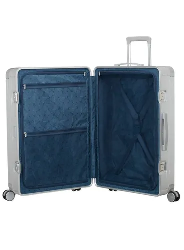 Walizka duża American Tourister Soundbox Alu - silver