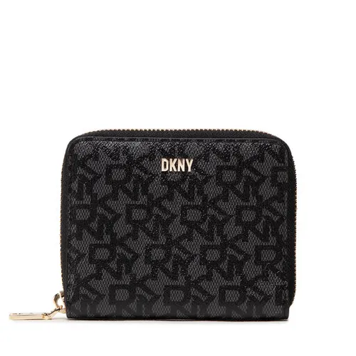 Büyük Kadın Cüzdan DKNY Bryant SM Zip Aroun R831j656 BK Logo / Bk XLB