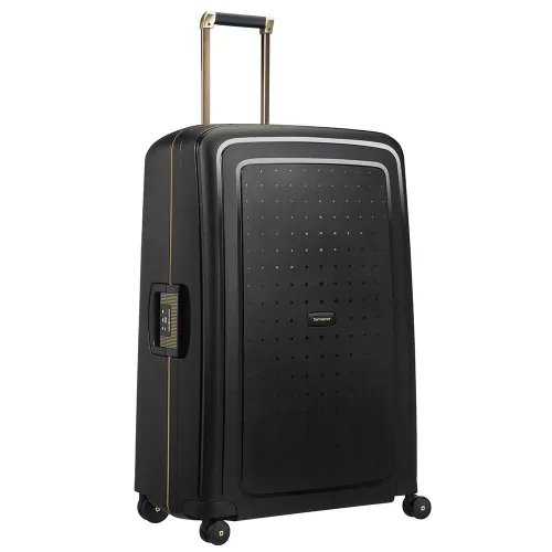 Mare XL Samsonite s ' cure DLX valiza - negru / aur delicios