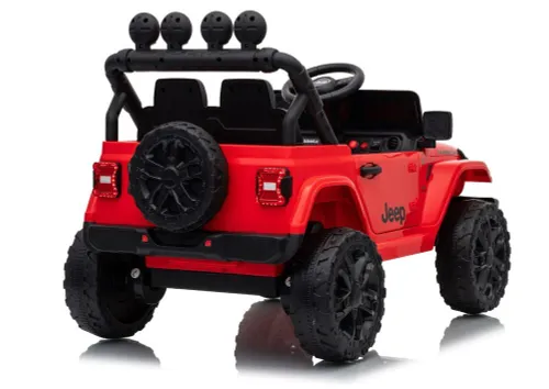 Auto Na Akumulator Jeep Rubicon 2X200W 24V Eva Skóra LED Pilot Radio MP3