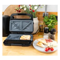 Opiekacz Kohersen Black Matt NX Ceramic 3w1 Max Trójkąty Gofry Panini 850W