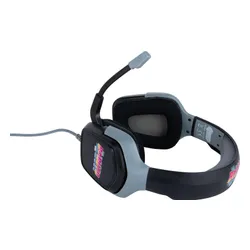 Słuchawki bezprzewodowe z mikrofonem Konix Boruto Gaming Headset dla konsol Nauszne Czarno-niebieski