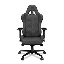 Fotel YUMISU 2050 Ciemnoszaro-czerwony