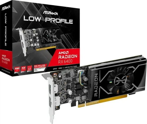 Karta graficzna ASrock Radeon RX 6400 Low Profile 4GB GDDR6 64bit FSR