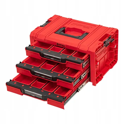 Skrzynia na narzędzia QBRICK Drawer Workshop Set 4 Pro Red Ulta HD