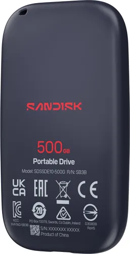 Dysk SANDISK E10 Portable 500GB SSD
