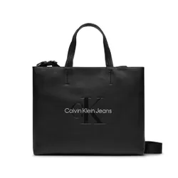 Сумка Calvin Klein Jeans Sculpted Mini Slim Tote26 Mono K60k611547 Black / Metallic Logo 0gl