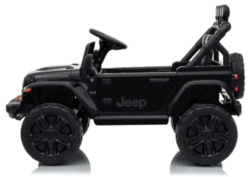 Auto Na Akumulator Jeep Rubicon 2X200W 24V Eva Skóra LED Pilot Radio MP3
