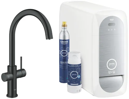 Bateria GROHE Blue Home 31455KS1 z filtrem Aksamitna czerń