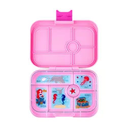 Szczelna średnia śniadaniówka Yumbox Original - power pink / mermaid tray